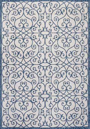 Madrid Vintage Filigree Textured Weave Indoor/outdoor Area Rug